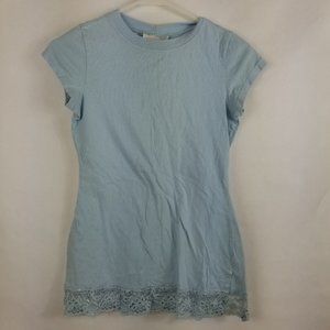 Los Angeles Express 1/4 Sleeve Shirt Size S Light Blue